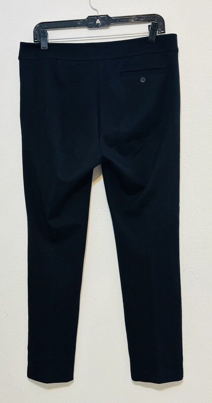 Eileen Fisher Size 10 Washable Stretch Crepe Straight Pants Italian Fabric - Picture 7 of 14